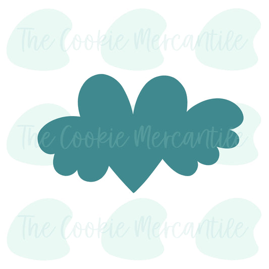 Funky Cupid Heart - Cookie Cutter