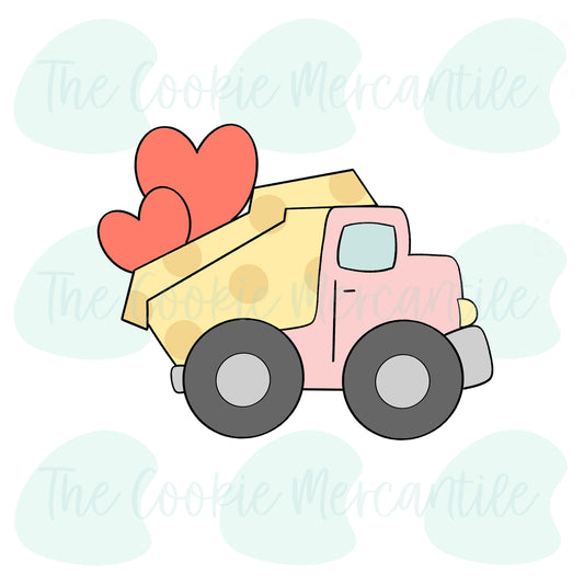 Heart Dump Truck - Cookie Cutter