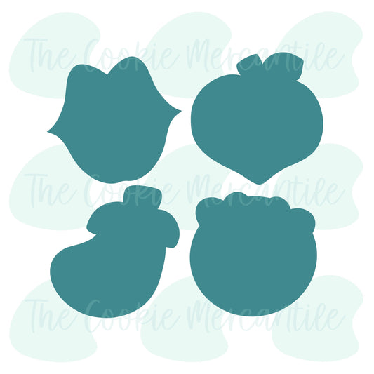 Valentine Emoji Set - Cookie Cutters