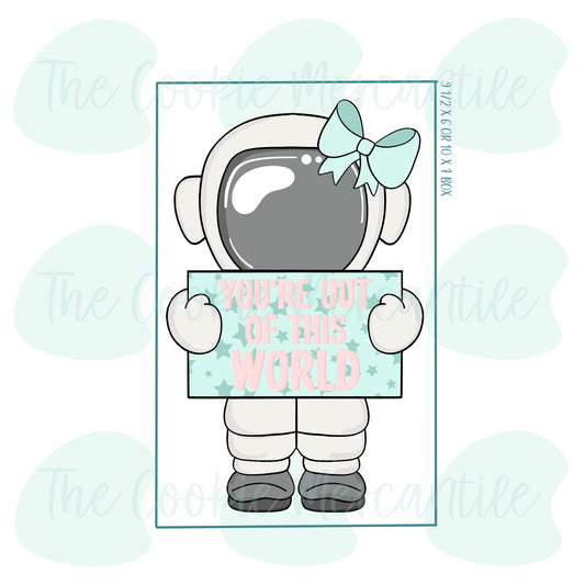 Girly Astronaut 3 Piece Set - Cookie Cutter