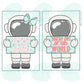 Girl & Boy Astronaut 4 Piece Set - Cookie Cutter