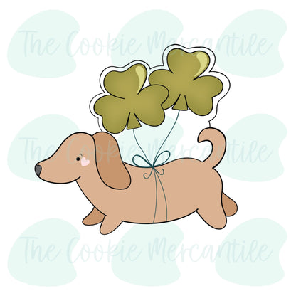 Clover Balloon Pup - Cookie Cutter