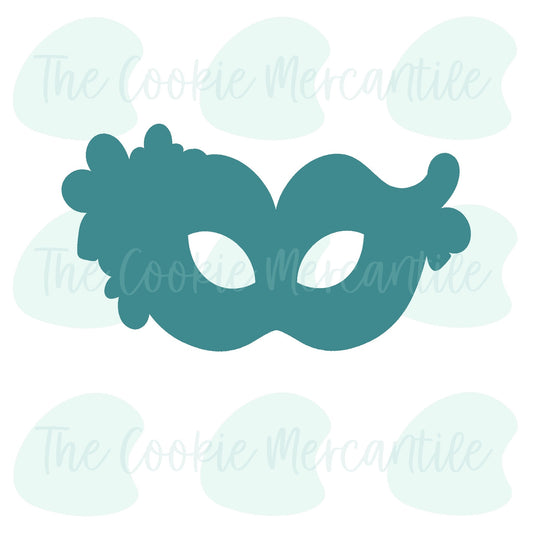 Floral Mask [cutout]- Cookie Cutter