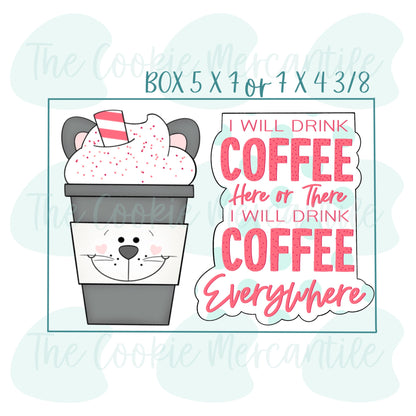 Cat Coffee 2 Piece Set - Cookie Cutters