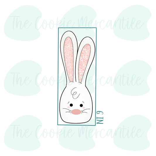 Skinny Bunny Face Stick  - Cookie Cutter