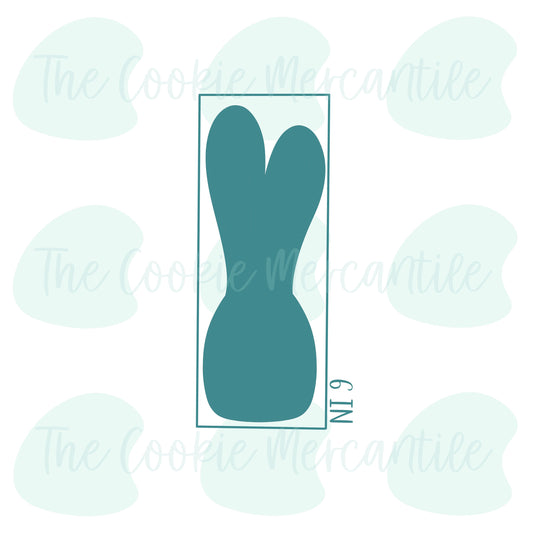 Skinny Bunny Face Stick  - Cookie Cutter