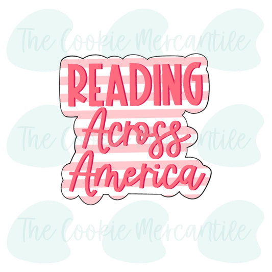 Reading Across America Plaque - Cookie Cutter