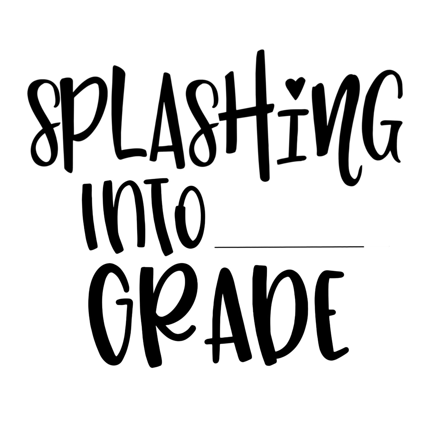 Splashing into _____ grade stencil