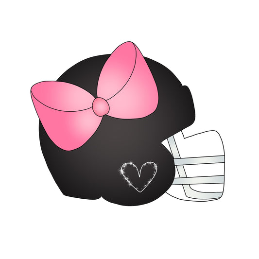 girly football helmet cookie cutter