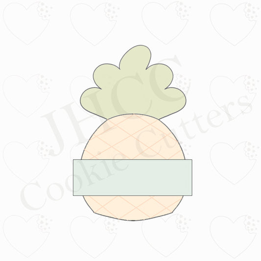 Pineapple Banner - Cookie Cutter