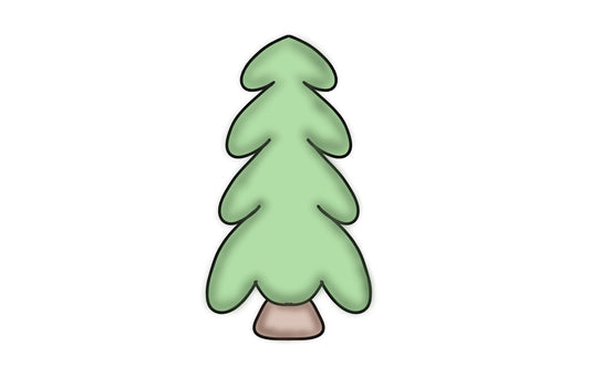 skinny woodland tree cookie cutter
