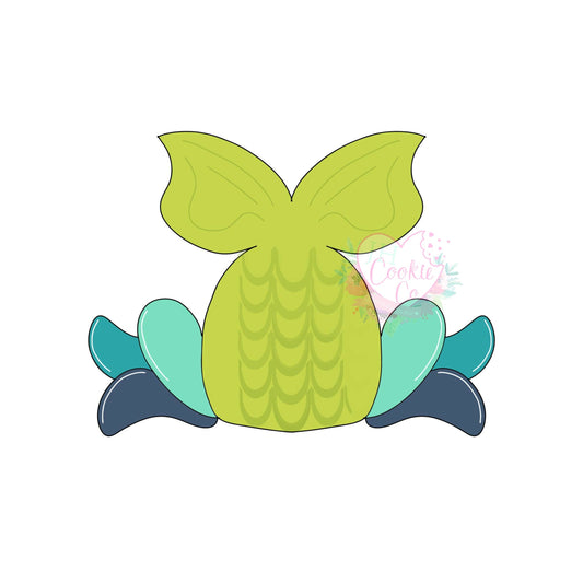 Splashing mermaid cookie cutter
