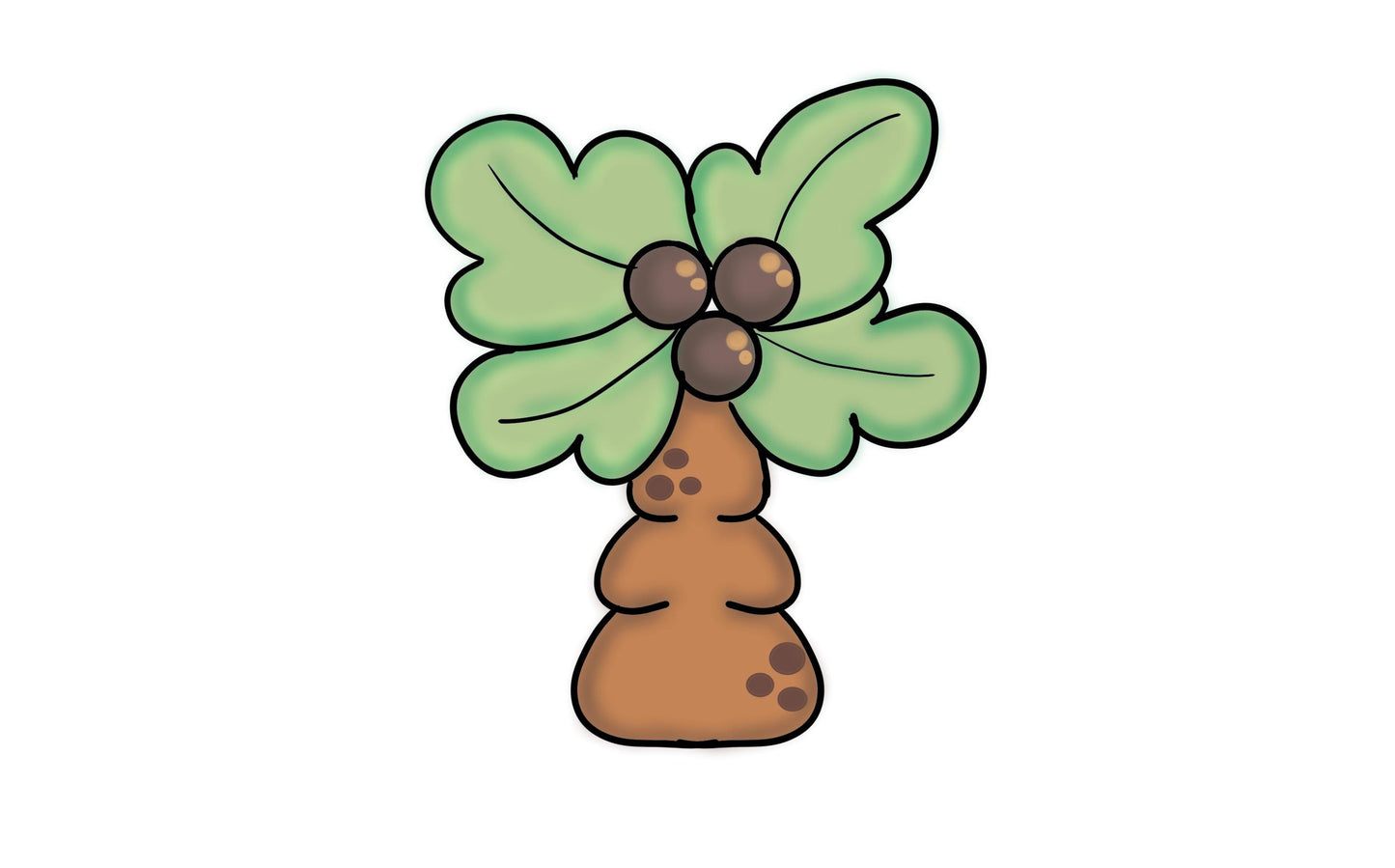 chubby palm tree 2019 cookie cutter