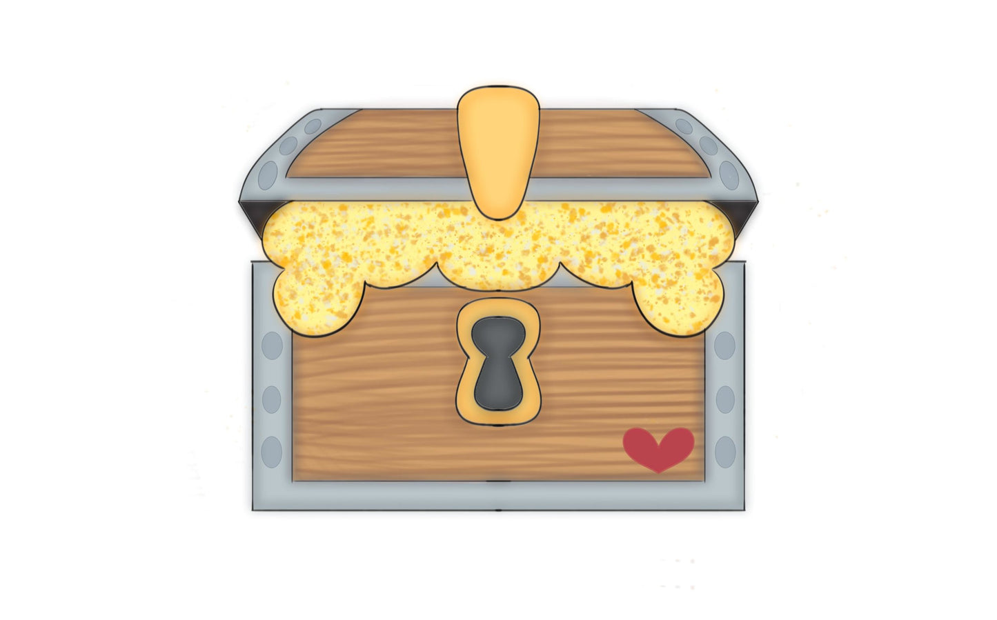 treasure chest cookie cutter