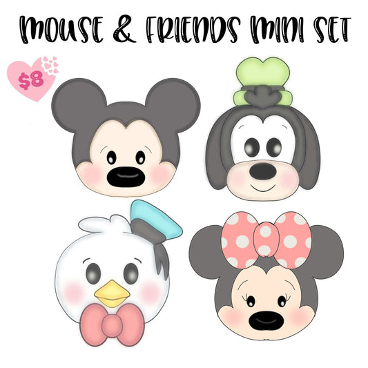 Mouse and Friends mini Cookie Cutter Set