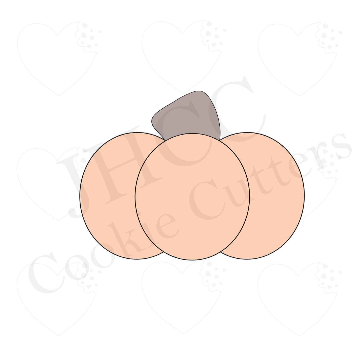 Stem Only Pumpkin - Cookie Cutter