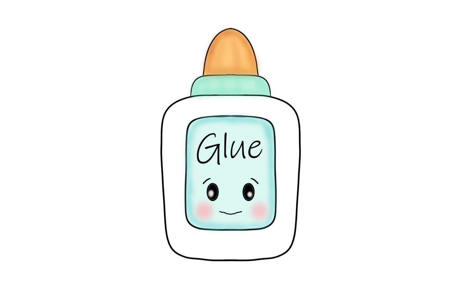 glue bottle cookie cutter